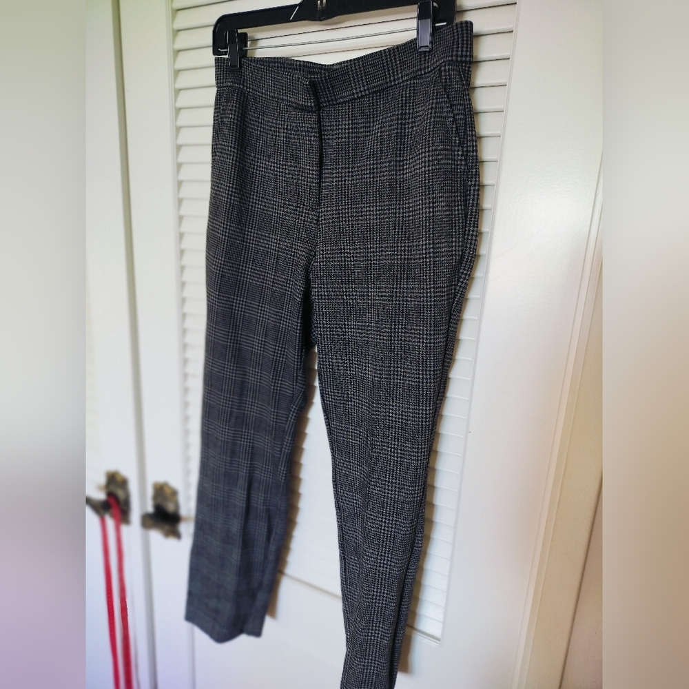 Banana Republic Women's Plaid Pants Size 8 Stretchy Rayon Blend